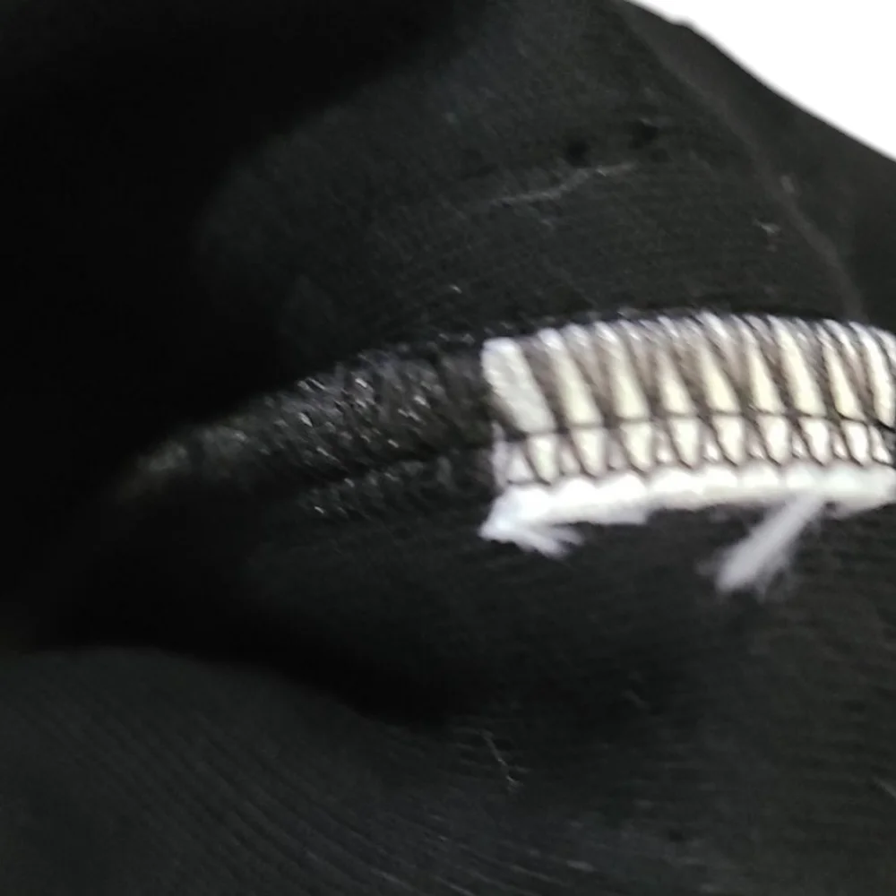 Black pencil skirt with side lacing detail S